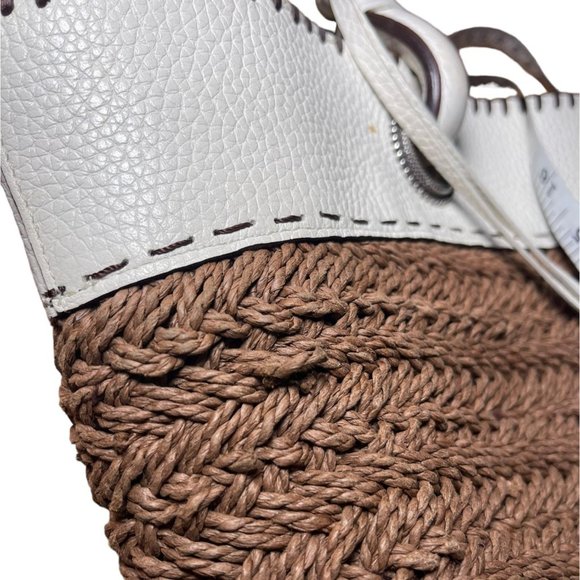 Brighton Woven Tote Leather Trim - Picture 12 of 12